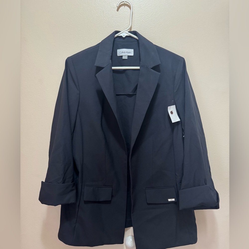 NWT Calvin Klein Women's Open Front Blazer